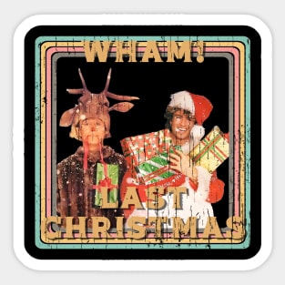 Wham Last Christmas Retro Vintage Sticker